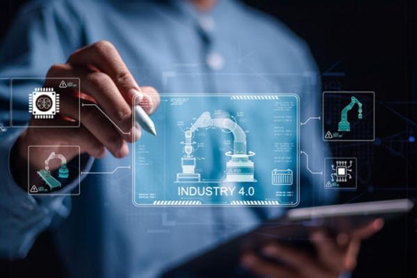 The transformation of industrial manufacturing towards greater sustainability will rely on machines and computers working seamlessly together. © A9 STUDIO, Shutterstock.com